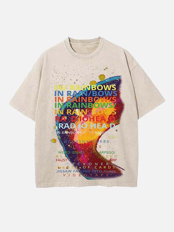 Radiohead Print Round Neck T-shirt