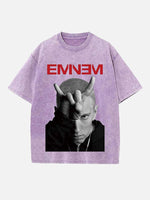 Eminem Print Round Neck T-shirt