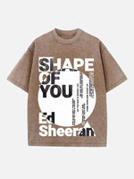 Ed Sheeran Print Round Neck T-shirt