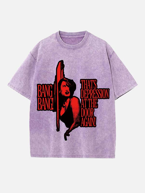 Raye Print Round Neck T-shirt