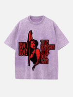 Raye Print Round Neck T-shirt