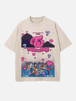 TWICE Print Round Neck T-shirt