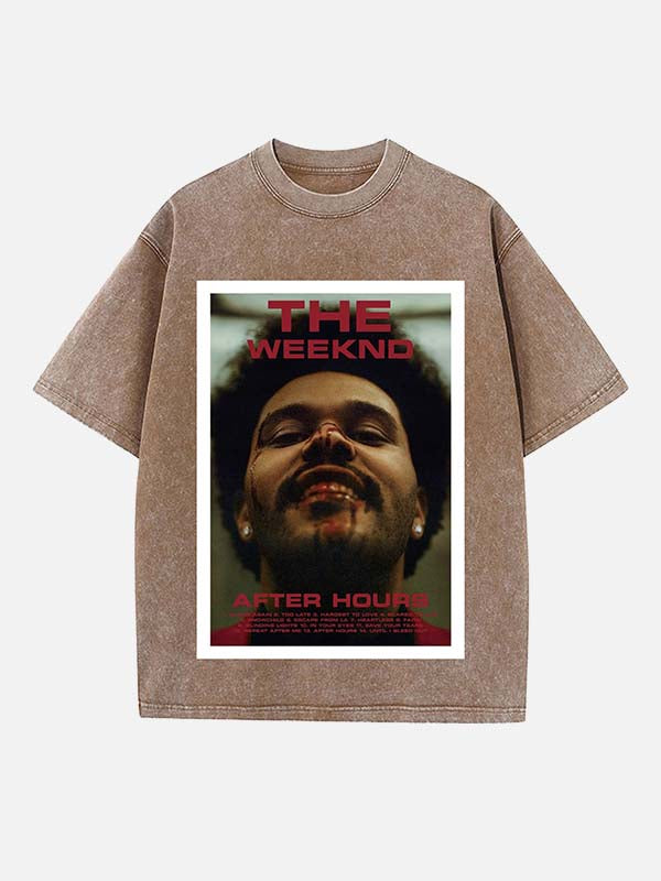 The Weeknd Print Round Neck T-shirt