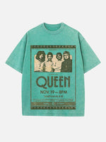 Queen Print Round Neck T-shirt