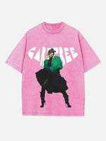 Rihanna Print Round Neck T-shirt