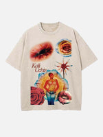 Kali Uchis Print Round Neck T-shirt