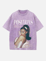 Ariana Grande Print Round Neck T-shirt