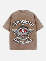 Aerosmith Print Round Neck T-shirt