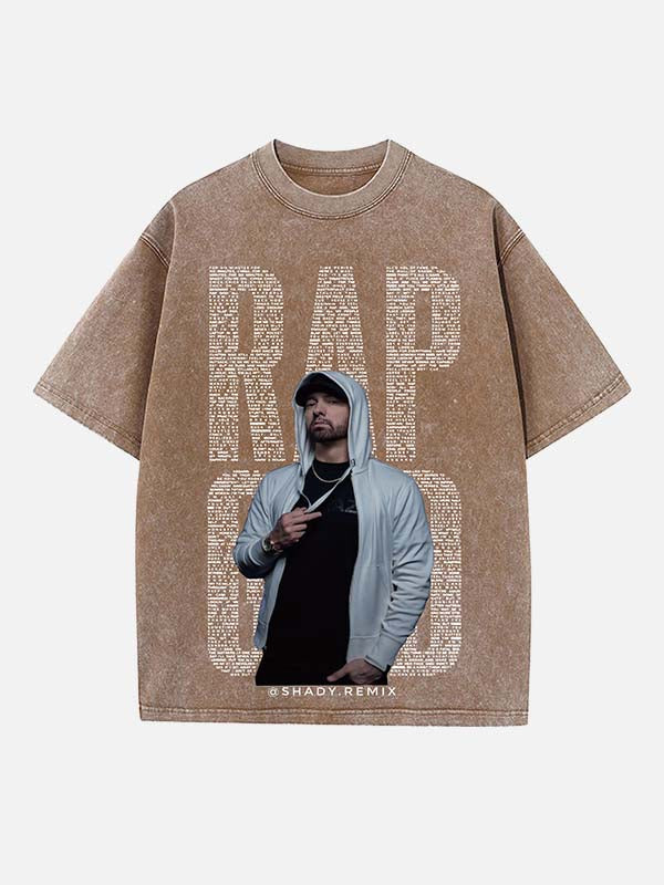 Eminem Print Round Neck T-shirt