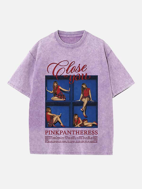 PinkPantheress Print Round Neck T-shirt