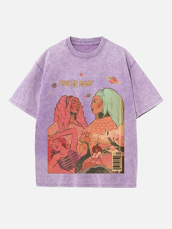 Doja Cat Print Round Neck T-shirt