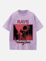 Raye Print Round Neck T-shirt