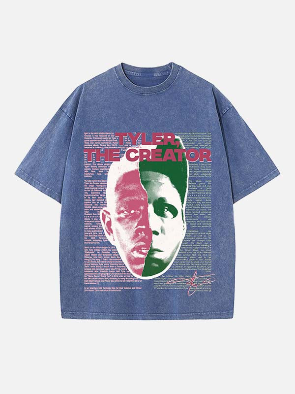 Tyler, The Creator Print Round Neck T-shirt