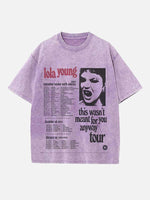 Lola Young Print Round Neck T-shirt