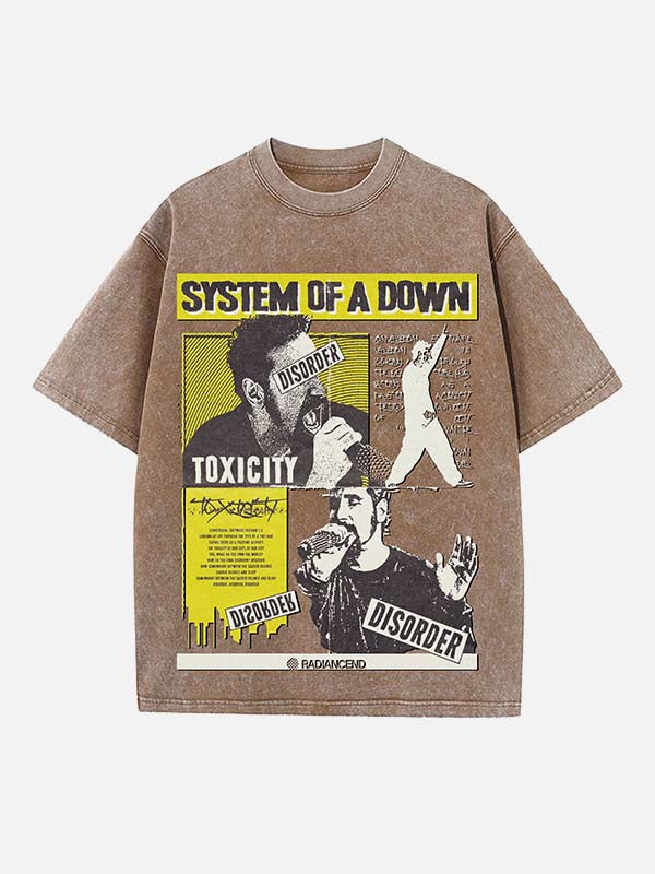 System of a Down Print Round Neck T-shirt