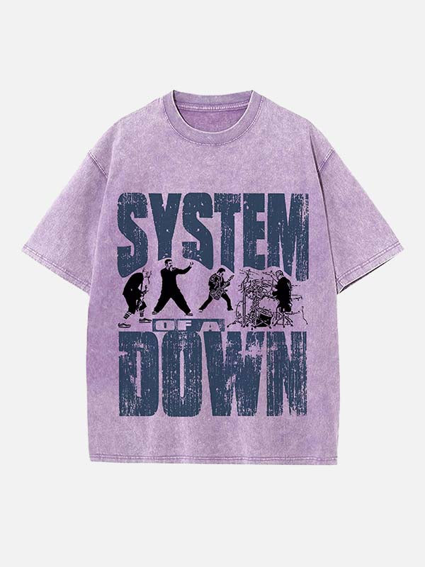 System of a Down Print Round Neck T-shirt