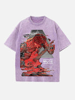Muse Print Round Neck T-shirt