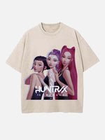HUNTR/X Print Round Neck T-shirt