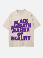 Black Sabbath Print Round Neck T-shirt