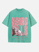 Doja Cat Print Round Neck T-shirt