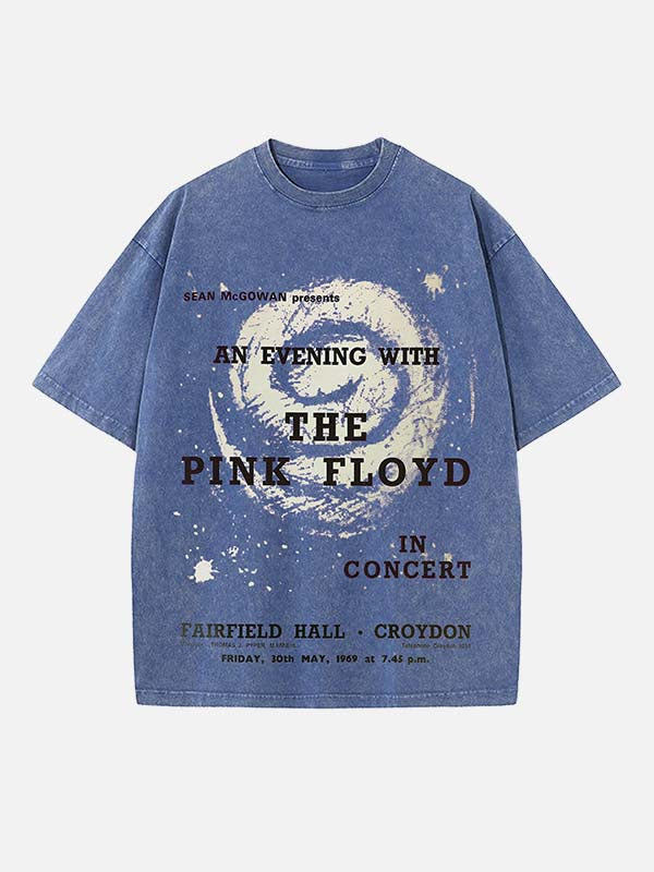 Pink Floyd Print Round Neck T-shirt