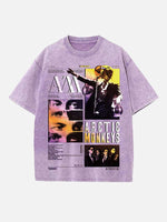 Arctic Monkeys Print Round Neck T-shirt