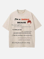 Ed Sheeran Print Round Neck T-shirt