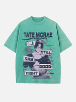 Tate McRae Print Round Neck T-shirt