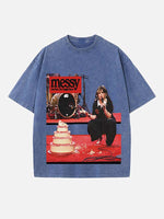 Lola Young Print Round Neck T-shirt