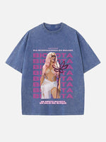 Karol G Print Round Neck T-shirt