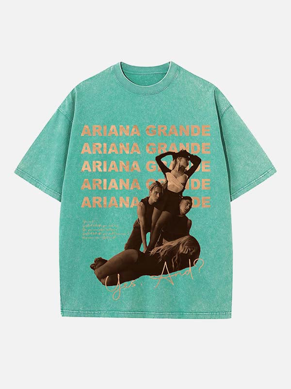Ariana Grande Print Round Neck T-shirt