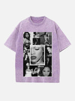 Rihanna Print Round Neck T-shirt
