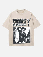 Beyoncé Print Round Neck T-shirt