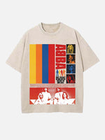 ABBA Print Round Neck T-shirt