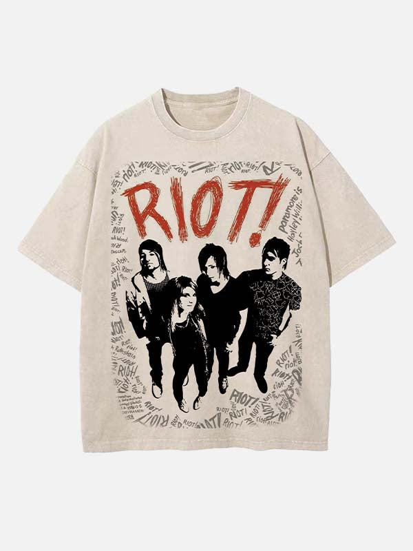 Paramore Print Round Neck T-shirt