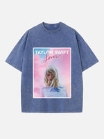 Taylor Swift Print Round Neck T-shirt