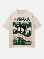 ABBA Print Round Neck T-shirt