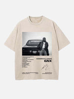 Kendrick Lamar Print Round Neck T-shirt