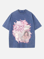 Lana Del Rey Print Round Neck T-shirt