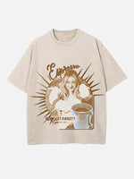 Sabrina Carpenter Print Round Neck T-shirt