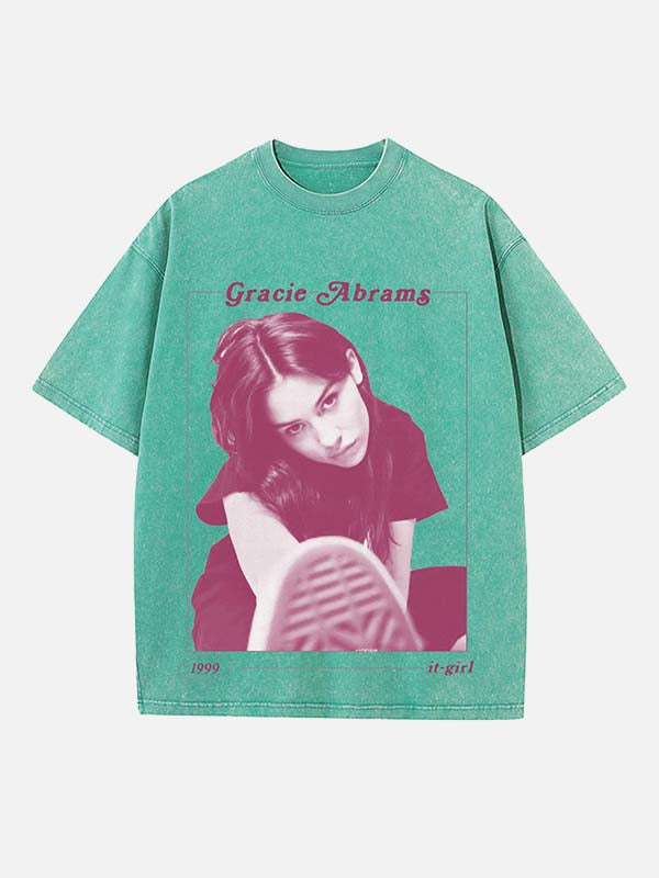Gracie Abrams Print Round Neck T-shirt