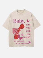 Doja Cat Print Round Neck T-shirt