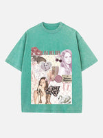 Lana Del Rey Print Round Neck T-shirt