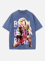 Kesha Print Round Neck T-shirt