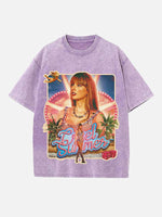 Taylor Swift Print Round Neck T-shirt
