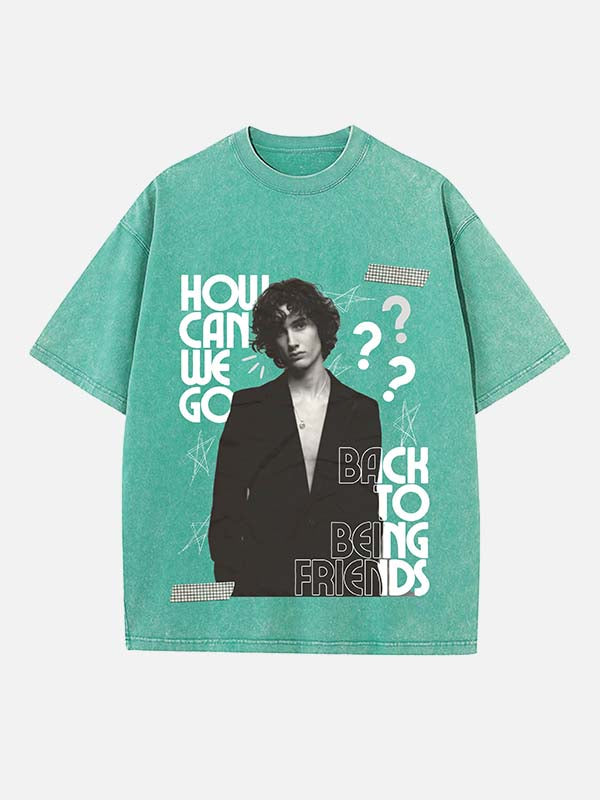 Sombr Print Round Neck T-shirt