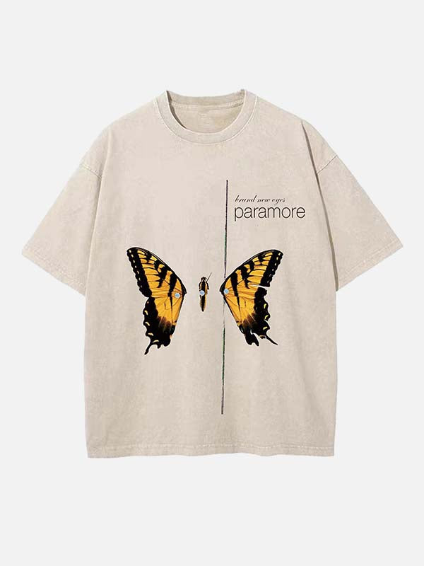 Paramore Print Round Neck T-shirt
