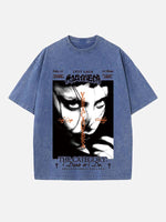 Lady Gaga Print Round Neck T-shirt