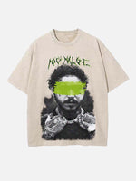 Post Malone Print Round Neck T-shirt