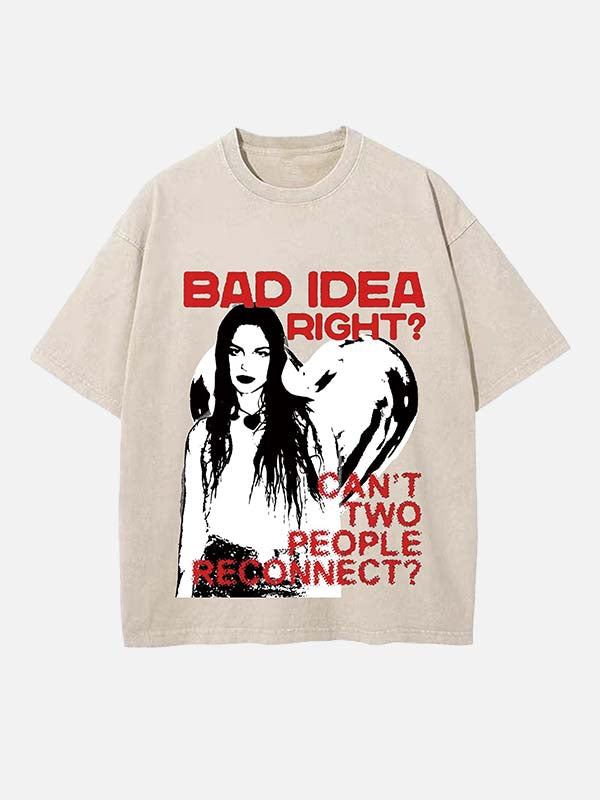 Olivia Rodrigo Print Round Neck T-shirt